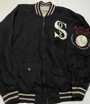 Vintage 90s White Sox Mirage Cooperstown Jacket Mens XL Reversible Z3 • $95
