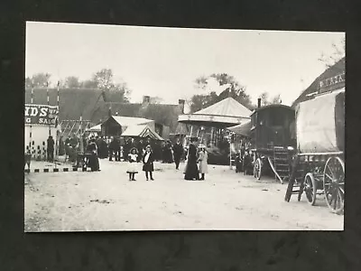 Fairground Carousel - Caravans - Rides - Oxfordshire 1910 Postcard Reprint  • £1.79