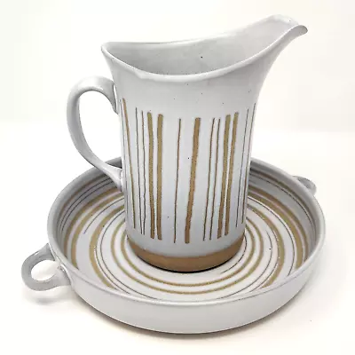 MATCHED SET Martz Pitcher M70 & Handled Plate Bowl MH175 Marshall Studios MCM • $199