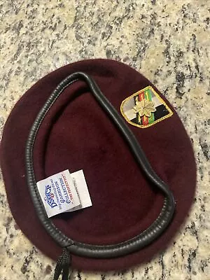 Post Vietnam Army Airborne Maroon Beret W/ Theater Made Flash • $45
