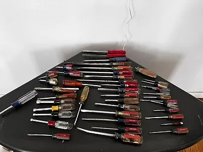 Huge 43 Piece Vintage Craftsman Screwdriver Nutdriver Lot • $40