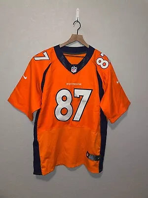 Nike Denver Broncos Eric Decker Orange NFL Football Jersey Active Top Sports 48  • $30