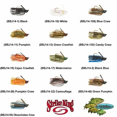 Strike King Jigs Bitsy Bug 1/4oz Choose Any 13 Colors Mini Finesse BBJ14 Lures • $6.04