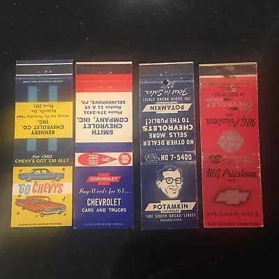 4 Vintage Chevrolet Matchbook Covers With No Reserve - Mass Penn And Georgia • $5.99