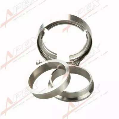 3.5  Stainless Steel V Band Clamp & Flange For Turbo Exhaust 3.5 Inch V-band • $25.04