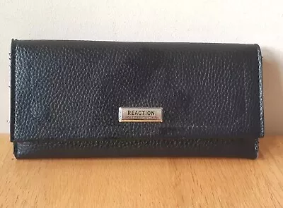 KENNETH COLE Reaction Black Vegan Leather Purse Wallet.  • £5.99