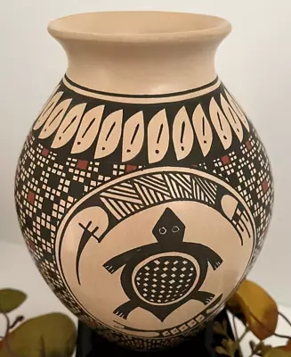 Mata Ortiz Pottery Ana Trillo Turtle Rabbit Paquime Olla Pot Mexico Ceramics Art • $125