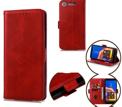 $8.90 • Buy Sony Xperia Xz1 Wallet Case Card Slot Kickstand Side Magnet Buckle