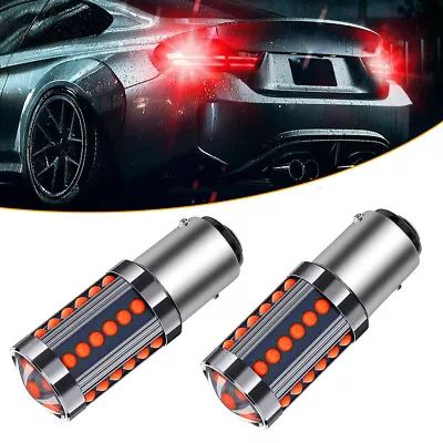 4x 1157 LED Strobe Flash Red Bright Brake Tail Stop Light Parking Bulb Car Parts • $12.32