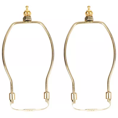  2 Pcs Lamp Frame Horn Shade Adaptor Rings Lampshade Carrier Harp Stand Bracket • £14.69