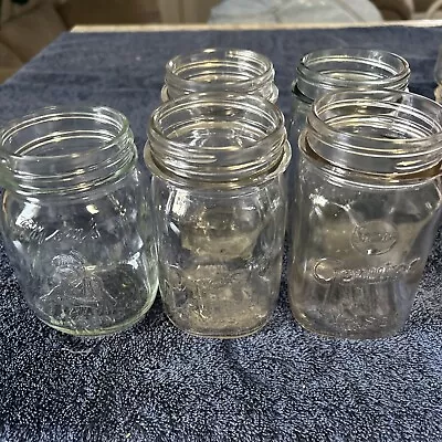 Mason Jars Vintage Pint Size 5 Ct. Atlas Presto Supreme Mom’s And Genuine • $15