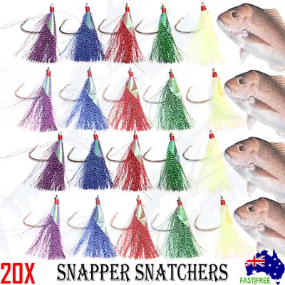 $16.95 • Buy Snapper Flasher Rigs Snatcher Circle Hooks Rig Fishing Flashers Rigz Paternoster