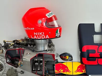 Niki Lauda Ferrari Replica Helmet Full Size 1:1  F1 F1-247 • $1958.04