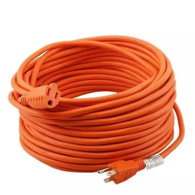 Heavy Duty Outdoor/Indoor Extension Cord 16/3 Orange USA 6/8/15/25/50/100FT • $8.79