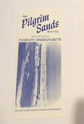 Pilgrim Sands Motel Plymouth Massachusetts 1986 Brochure Map • $6.49