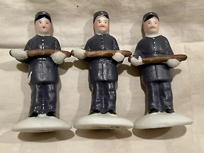 $24.99 • Buy Lemax Christmas Village Figurines Police Officers In Snow Men Night Stick
