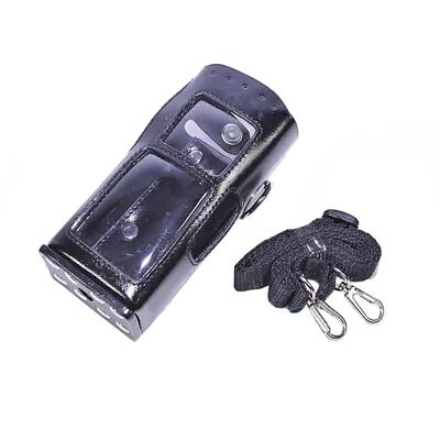 Hard Leather Case Cover Bag Holder For Motorola Walkie Talkie MTP850 MTH800 • $13.90