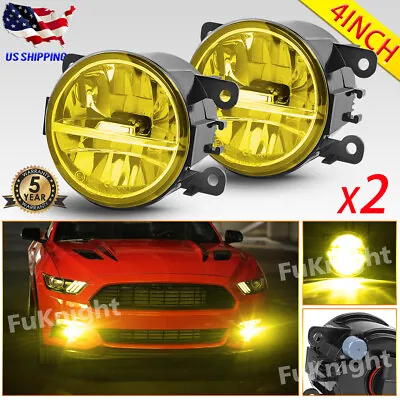 X2 LED Front Clear Lens Bumper Fog Light Lamps Assembly For Ford Focus Mustang • $31.38