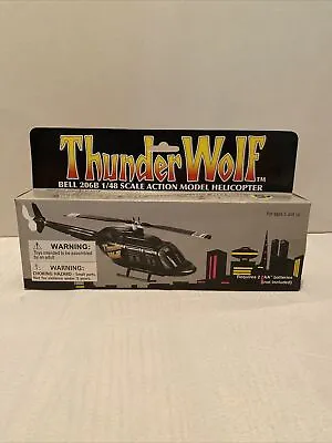 $14.99 • Buy Thunder Wolf Bell 206 B 1/48 Scale Action Model Helicopter 