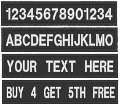 £3.99 • Buy 120x25 Morale Patch Name Tape Hook Or Sew On Backing