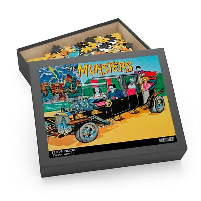 The Munsters Lunchbox Design Retro TV Show Jigsaw Puzzle 252 Piece 11  X 14   • $29.99