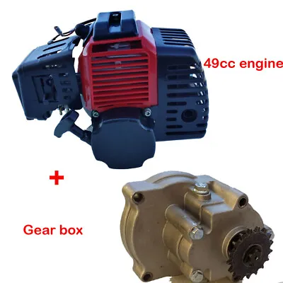 2 Stroke 50 49cc Engine Motor & Gearbox For Scooter Chopper Quad Pocket Bike ATV • $154.57