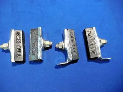 Vintage Raleigh & Phillips Bicycle Rod Brake Pads Shoes 2 Pairs W/Chrome NOS • $56.50