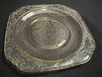 ORIGINAL Vintage Federal Amber Madrid Depression Glass 6  Plate Salad Bread • $3