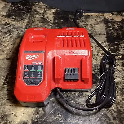 Milwaukee M18 & M12 Rapid Charger With Red Lithium CP2.0 Battery  • $30