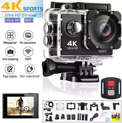 4K Action Camera Sport Video Underwater Waterproof Camera Wifi Remote For Go Pro • $24.59