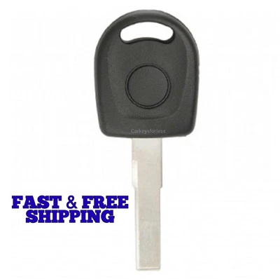 1  Ignition Key Blade With Blank 48 Transponder Chip For VW Polo Golf SEAT Hu66 • $7.99