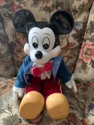 Mickey Mouse Porcelain Musical Doll Plays  Mickey Mouse March  Disney Wind-up • $44.99