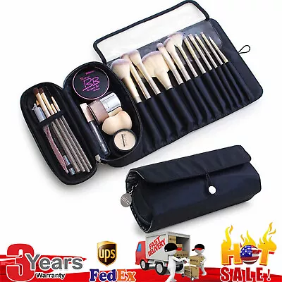 Waterproof Makeup Brush Bag Holder Case Travel Size Oxford Cloth Comestic Bag • $6.23