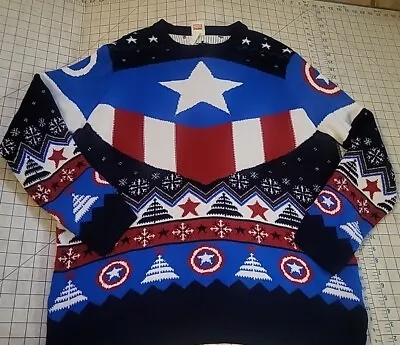 Captain America Avengers  Ugly Christmas Sweater 3xl • $35