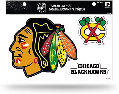 NHL Chicago Blackhawks Die Cut Team Magnet Set Sheet • $14.79