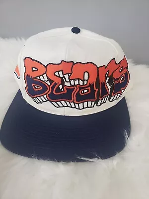 Vintage Drew Pearson Snapback NFL Chicago Bears Graffiti Hat RARE • $380