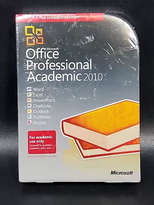 Microsoft Office Professional Pro 2010 Academic NEW Sealed T6D-00123 • $94.99