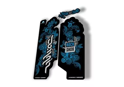 Rock Shox Domain 318 Custom Fork Cycling MTB Decal Kit Sticker Adhesive Blue • $19.99