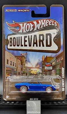 Hot Wheels Boulevard ~ '69 Chevy Camaro Blue With Redline Real Riders (See Pics) • $8.99