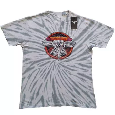 Van Halen 'Chrome Logo' Dye Wash T Shirt - NEW • £15.49