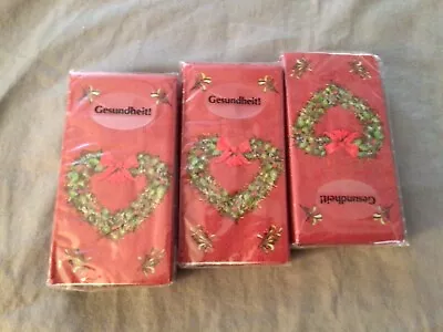 Gesundheit Pocket Facial Tissues New Heart Shaped Wreath Pattern New • $11