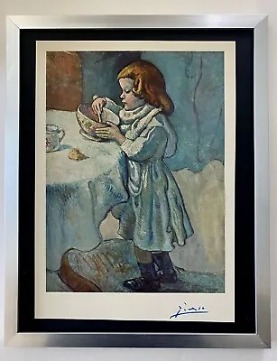 $119 • Buy Pablo Picasso+ Original 1954 + Signed + Hand Tipped Color Plate The Gourmet