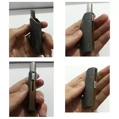 Vintage Cover Case Gray For BIC Cigarette Lighter Windproof Design Reg Fire Fran • $53.34