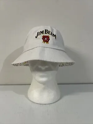 Jim Beam Bucket Hat White- Limited Edition Collectible - OSFM - VGC - Summer ! • $30