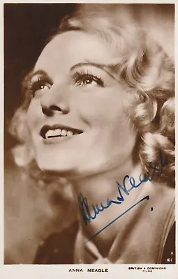 Top Actress ANNA NEAGLE `Nell Gwyn` Ink Signed 5x3 Pic • £9.97