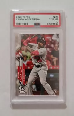 2020 Topps Baseball Card - Randy Arozarena St. Louis Cardinals RC - PSA 10 #229 • $5