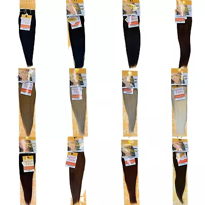 £39.99 • Buy Sensationnel Premium Now Straight 12  Inch Weave 100% Human Hair Euro Wvg