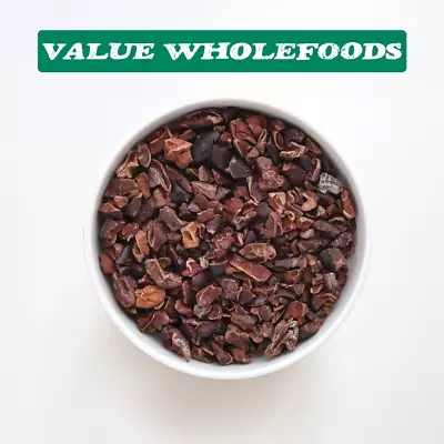 Organic Cacao Nibs (Lightly Roasted)  - Value Whole Foods • £6.51