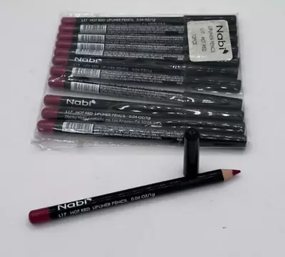 Nabi Lipliner Pencil L17 Hot Red 0.04 Oz 12 Pack • $13.99