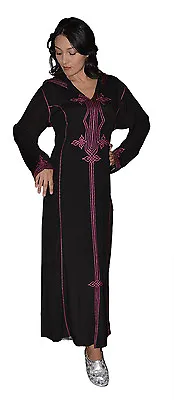 Caftan Kaftan Handmade Djellaba Jellaba Abaya Blouse African Moroccan X-large • $42.99